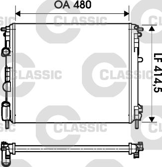 Valeo 232621 - Radiator, engine cooling autospares.lv