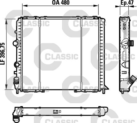 Valeo 232071 - Radiator, engine cooling autospares.lv