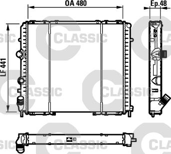 Valeo 232072 - Radiator, engine cooling autospares.lv