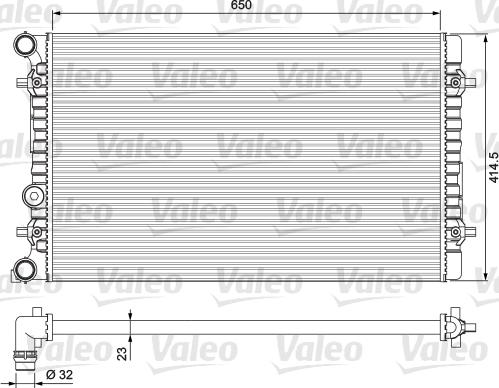 Valeo 232175 - Radiator, engine cooling autospares.lv