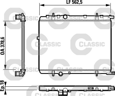 Valeo 232890 - Radiator, engine cooling autospares.lv