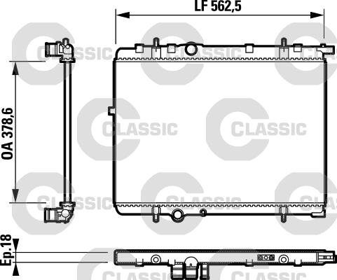 Valeo 232891 - Radiator, engine cooling autospares.lv