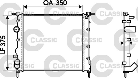 Valeo 232338 - Radiator, engine cooling autospares.lv