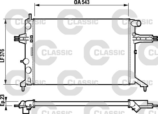 Valeo 232795 - Radiator, engine cooling autospares.lv