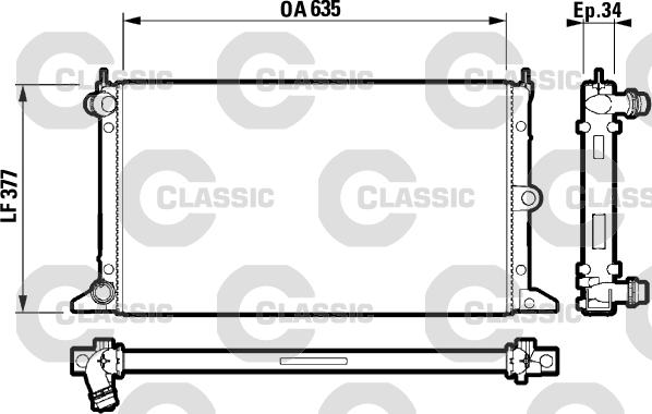 Valeo 232790 - Radiator, engine cooling autospares.lv