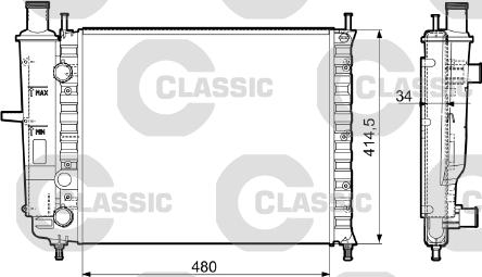 Valeo 232788 - Radiator, engine cooling autospares.lv