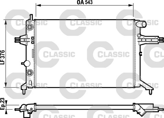 Valeo 232724 - Radiator, engine cooling autospares.lv