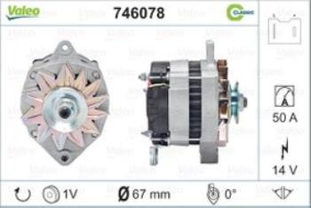 Valeo 746078 - Alternator autospares.lv