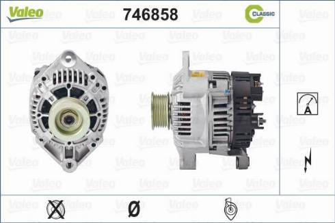 Valeo 746858 - Alternator autospares.lv