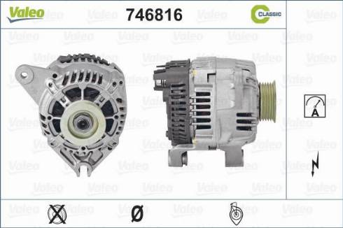 Valeo 746816 - Alternator autospares.lv