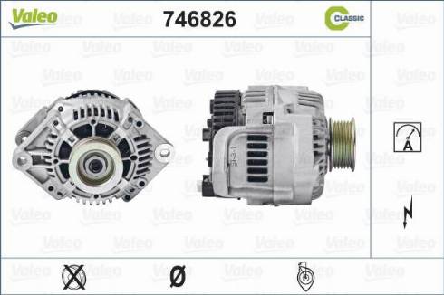 Valeo 746826 - Alternator autospares.lv