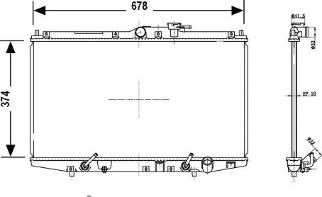 Valeo 700768 - Radiator, engine cooling autospares.lv