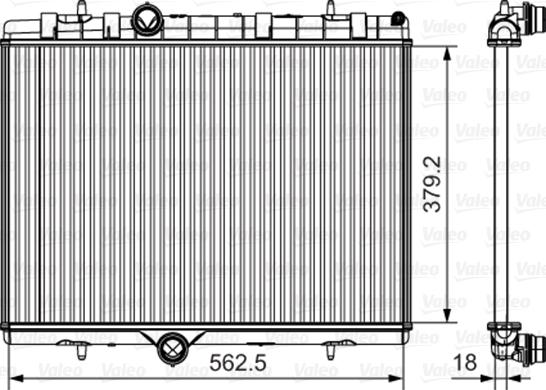 Valeo 701507 - Radiator, engine cooling autospares.lv