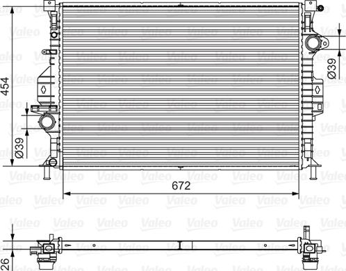 Valeo 701536 - Radiator, engine cooling autospares.lv