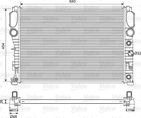 Valeo 701575 - Radiator, engine cooling autospares.lv