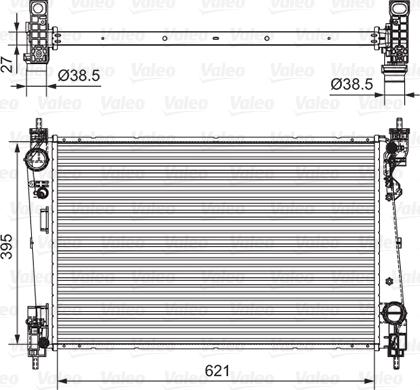 Valeo 701655 - Radiator, engine cooling autospares.lv