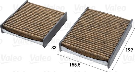 Valeo 701007 - Filter, interior air autospares.lv