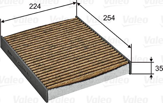 Valeo 701029 - Filter, interior air autospares.lv