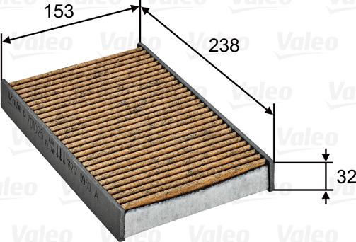 Valeo 701025 - Filter, interior air autospares.lv