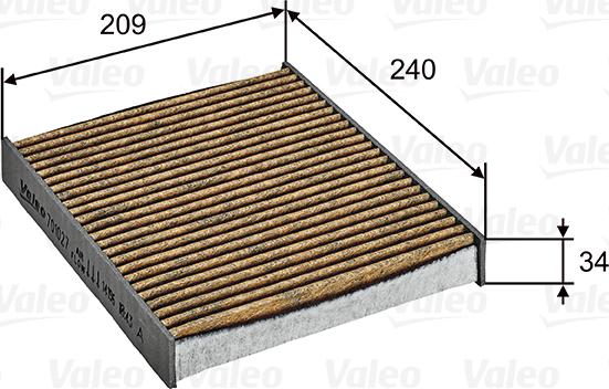 Valeo 701027 - Filter, interior air autospares.lv