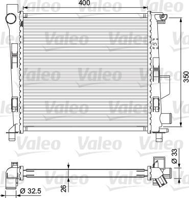 Valeo 701724 - Radiator, engine cooling autospares.lv