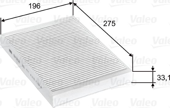 Valeo 715597 - Filter, interior air autospares.lv