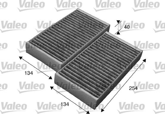 Valeo 715544 - Filter, interior air autospares.lv