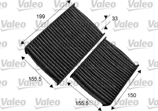 Valeo 715557 - Filter, interior air autospares.lv