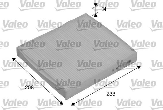 Valeo 715510 - Filter, interior air autospares.lv