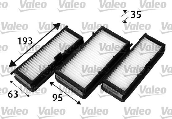 Valeo 715530 - Filter, interior air autospares.lv