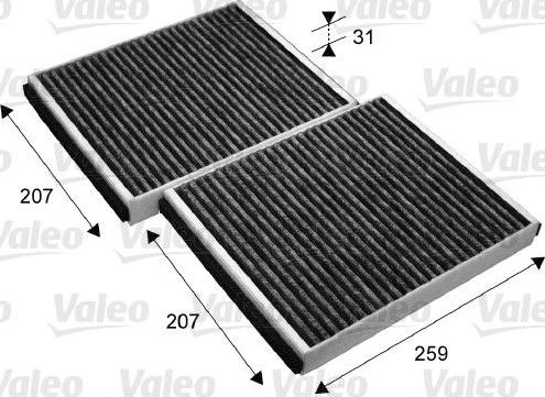 Valeo 715690 - Filter, interior air autospares.lv