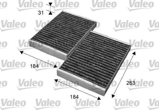 Valeo 715643 - Filter, interior air autospares.lv
