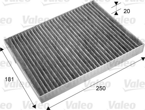 Valeo 715667 - Filter, interior air autospares.lv