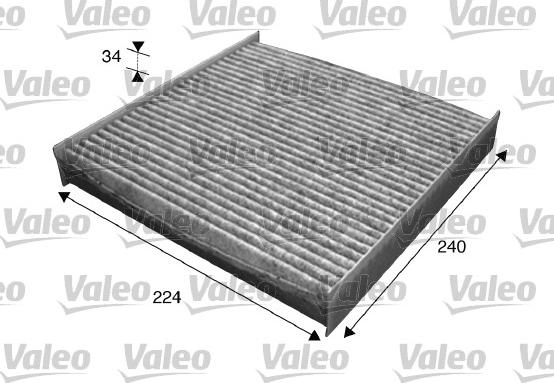 Valeo 715629 - Filter, interior air autospares.lv