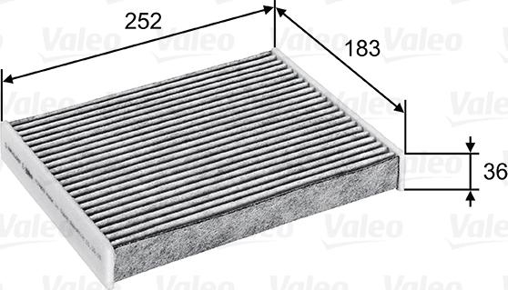 Valeo 715802 - Filter, interior air autospares.lv