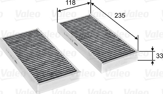 Valeo 715811 - Filter, interior air autospares.lv