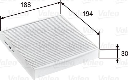 Valeo 715755 - Filter, interior air autospares.lv