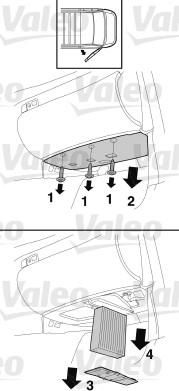 Valeo 716024 - Filter, interior air autospares.lv