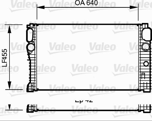 Valeo 734943 - Radiator, engine cooling autospares.lv