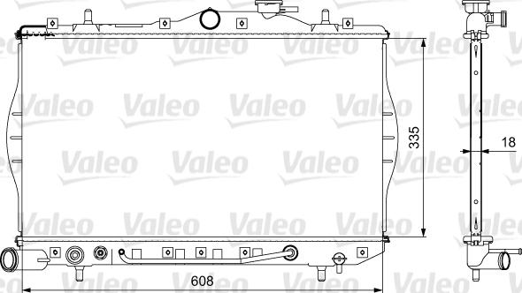 Valeo 734956 - Radiator, engine cooling autospares.lv