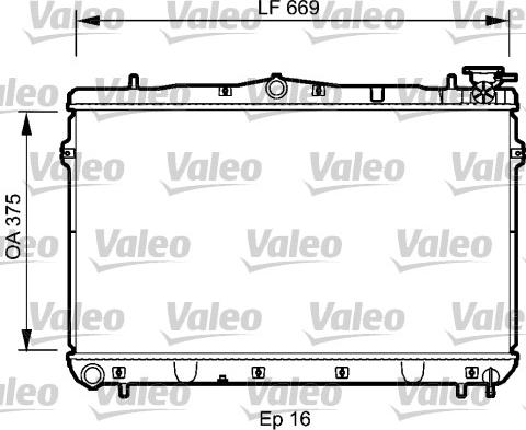 Valeo 734950 - Radiator, engine cooling autospares.lv