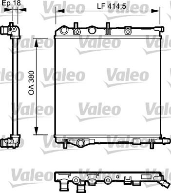 Valeo 734921 - Radiator, engine cooling autospares.lv