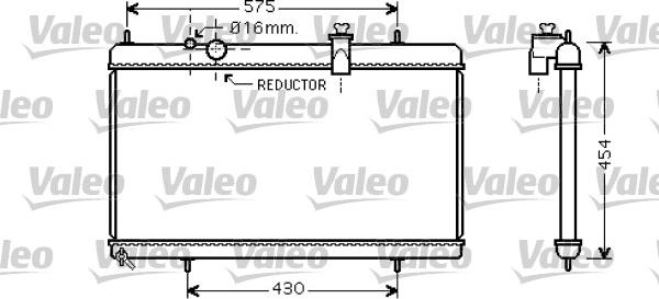 Valeo 734452 - Radiator, engine cooling autospares.lv