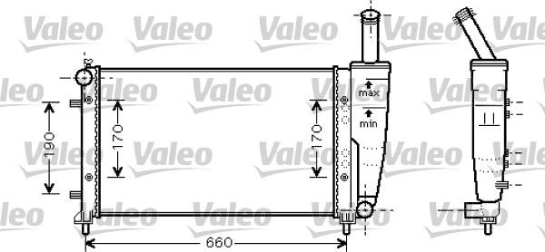 Valeo 734457 - Radiator, engine cooling autospares.lv