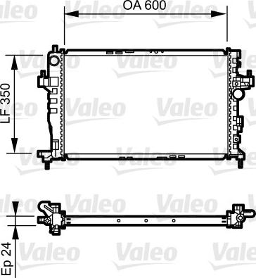 Valeo 734464 - Radiator, engine cooling autospares.lv