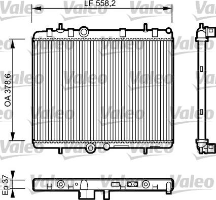 Valeo 734463 - Radiator, engine cooling autospares.lv