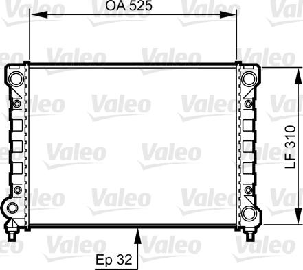 Valeo 734415 - Radiator, engine cooling autospares.lv