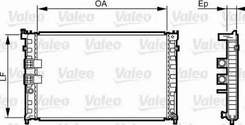 Valeo 734411 - Radiator, engine cooling autospares.lv