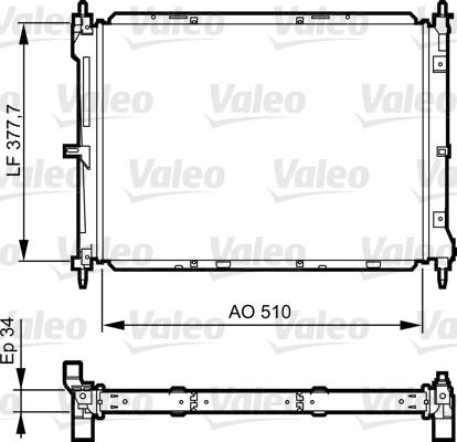 Valeo 734436 - Radiator, engine cooling autospares.lv