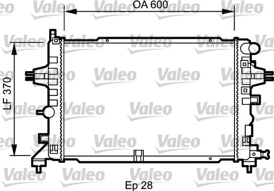 Valeo 734432 - Radiator, engine cooling autospares.lv